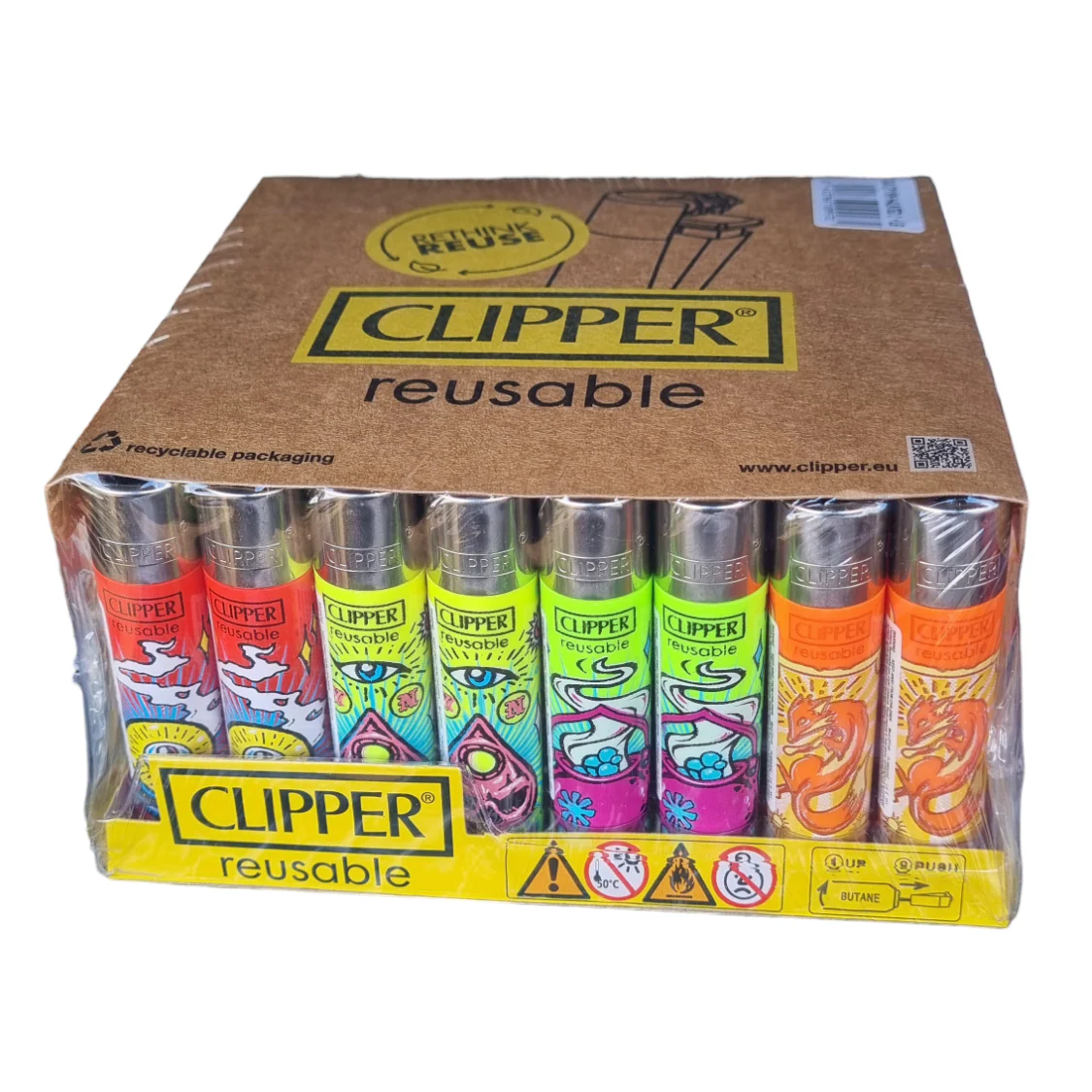 Clipper Lighter - Haunted (Tray of 48)