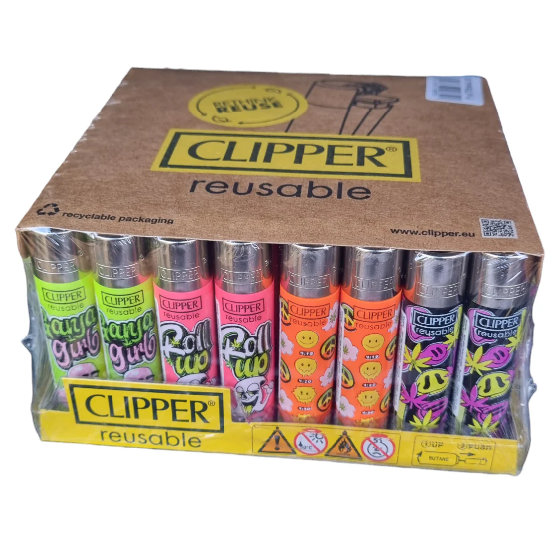 Clipper Lighter - Roll Up (Tray of 48)